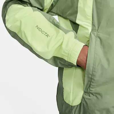 NOCTA x Nike Woven Track Jacket Oil Green Closeup