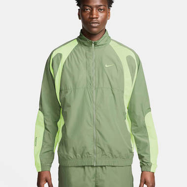 nocta x nike woven track jacket oil green w380 h380