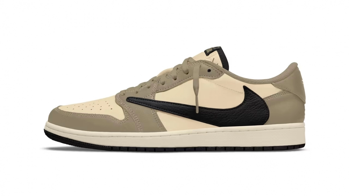 A "Pale Vanilla" Travis Scott x Air Jordan 1 Low is vibesed to Be on the Way for the Holiday Season