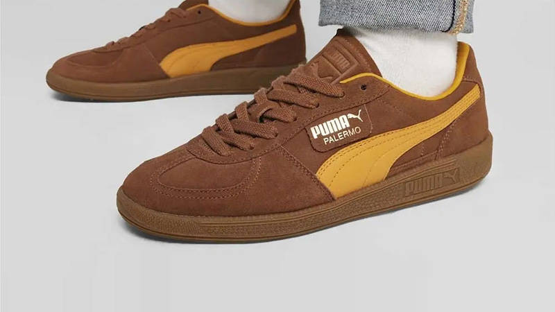 PUMA Palermo Brown Mushroom on foot