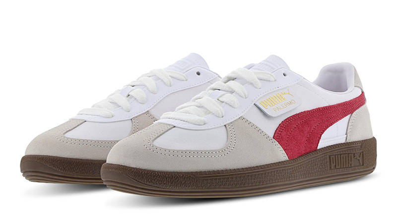 PUMA Palermo Grey Red front