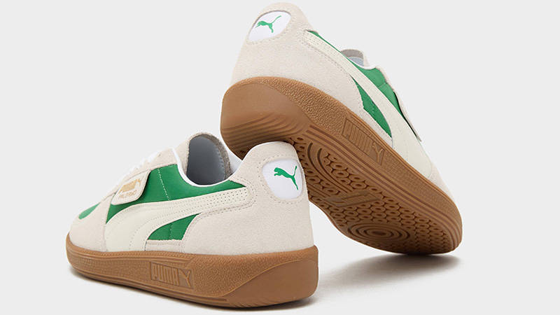 PUMA Palermo White Grey Green 396464-07 back
