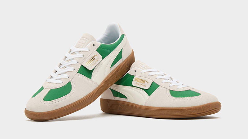 PUMA Palermo White Grey Green Where To Buy 383011-09