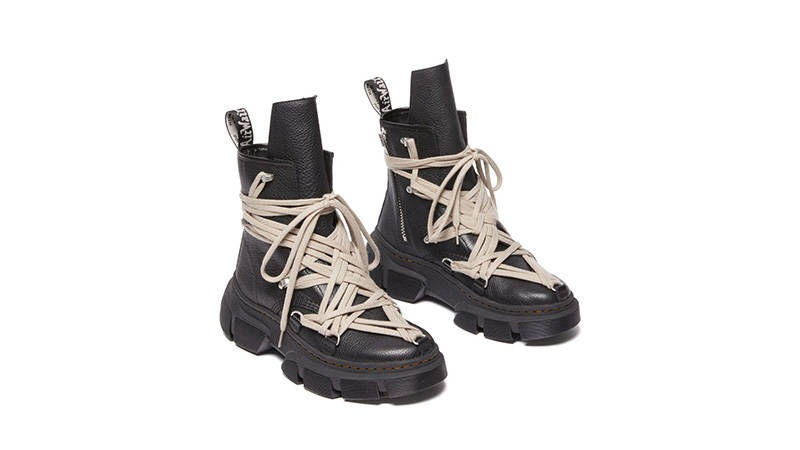 Rick Owens x Dr Martens 1460 Boots Black side