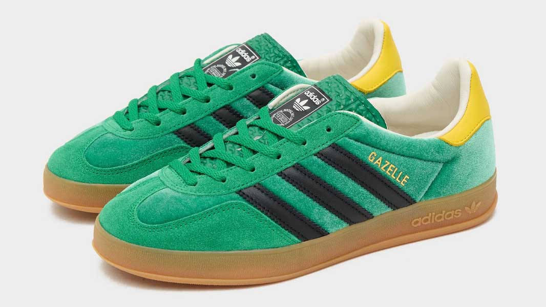 size? x adidas Gazelle Indoor Green Front