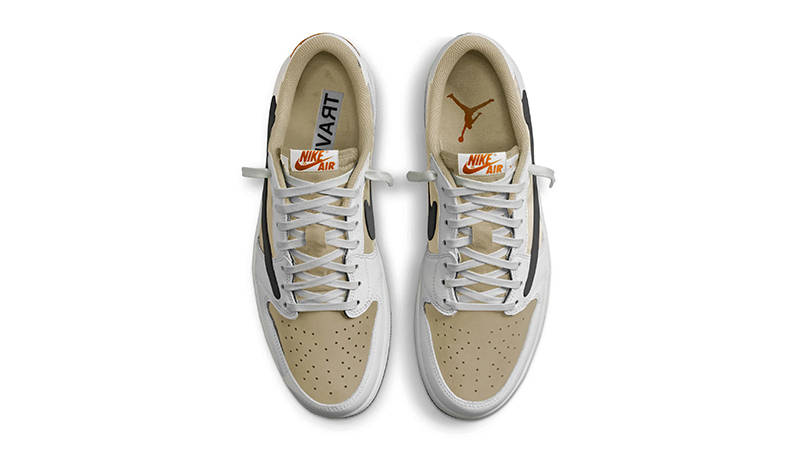 Travis Scott x Air Jordan 1 Low OG SP Pale Vanilla DM7866-201 Top