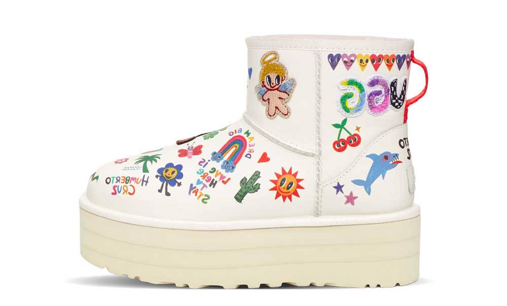 UGG Classic Platform Pop Sketch White