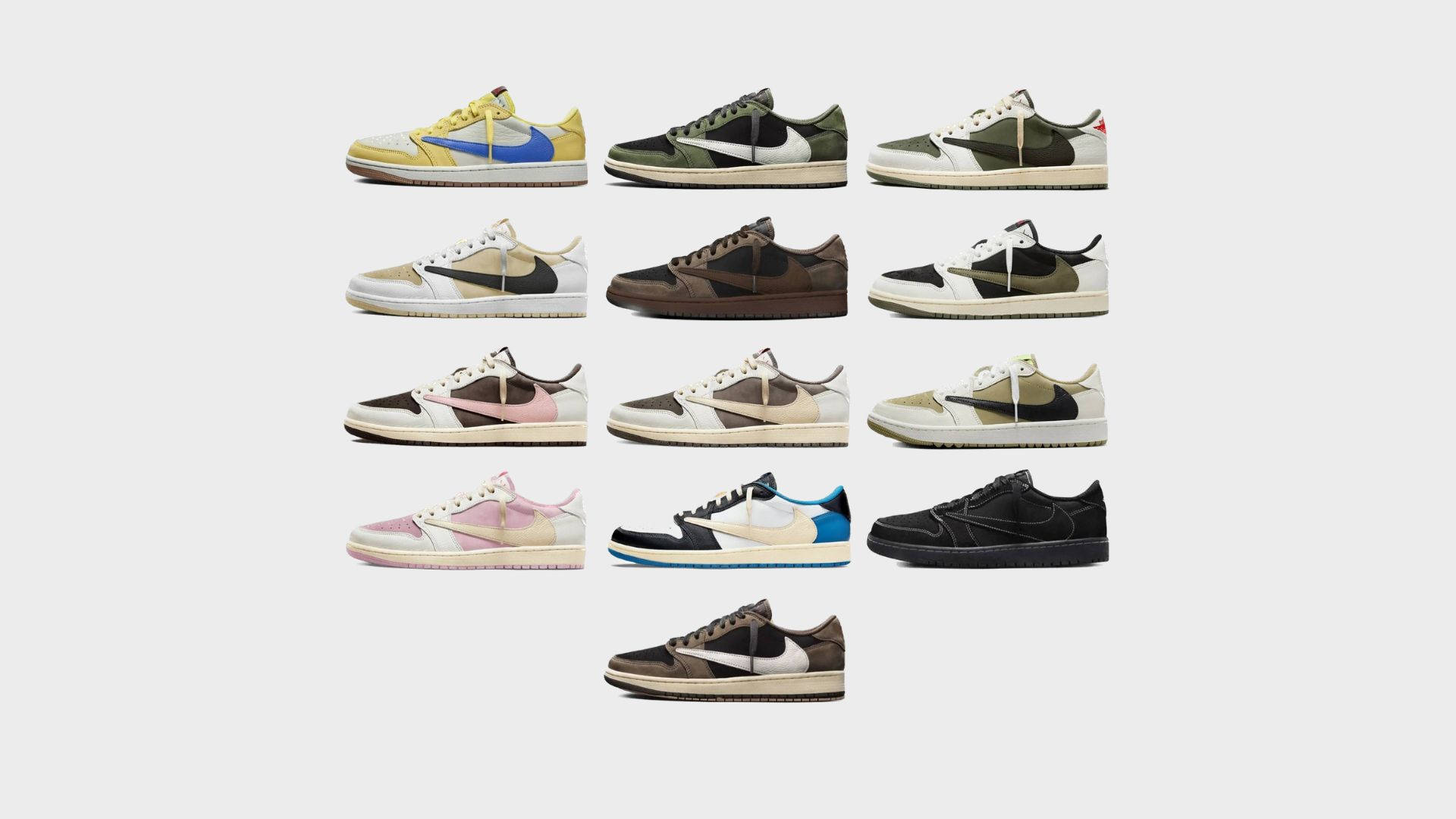 All of travis scott shoes best sale