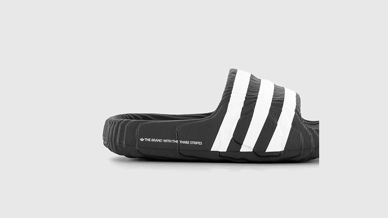 adidas Adilette 22 Core Black White IF3670 side