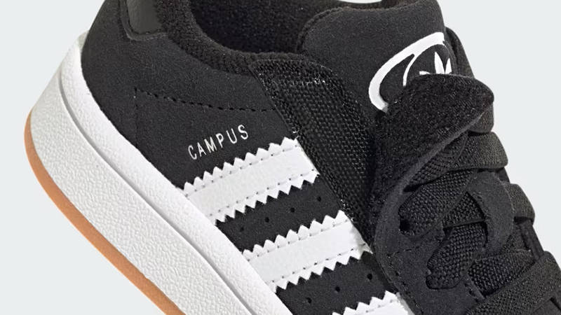 adidas Campus 00s Toddler Comfort Closure Black White JI4335 Detail