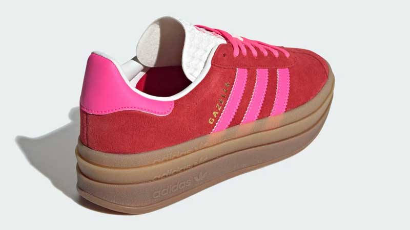 adidas Gazelle Bold Collegiate Red Pink Back