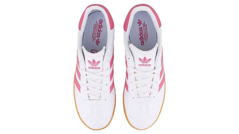 adidas Gazelle GS White Pink Brown Middle