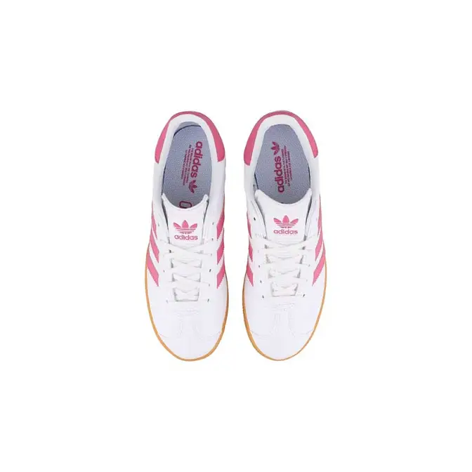 adidas Gazelle GS White Pink Brown Middle