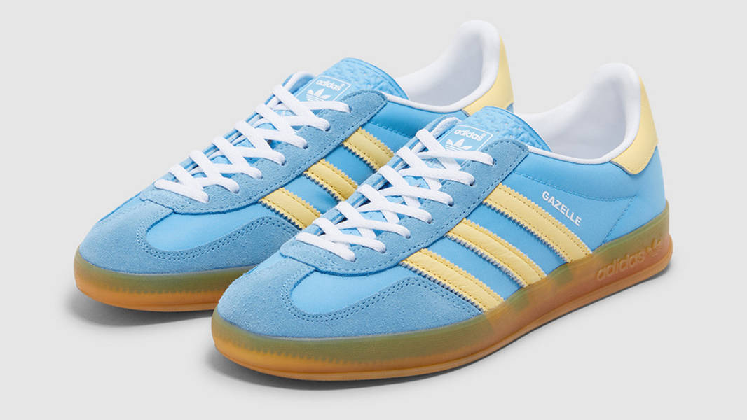 adidas Gazelle Indoor Blue Burst Yellow IE2960 Front