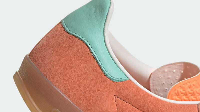 adidas Gazelle Indoor Easy Orange Closeup