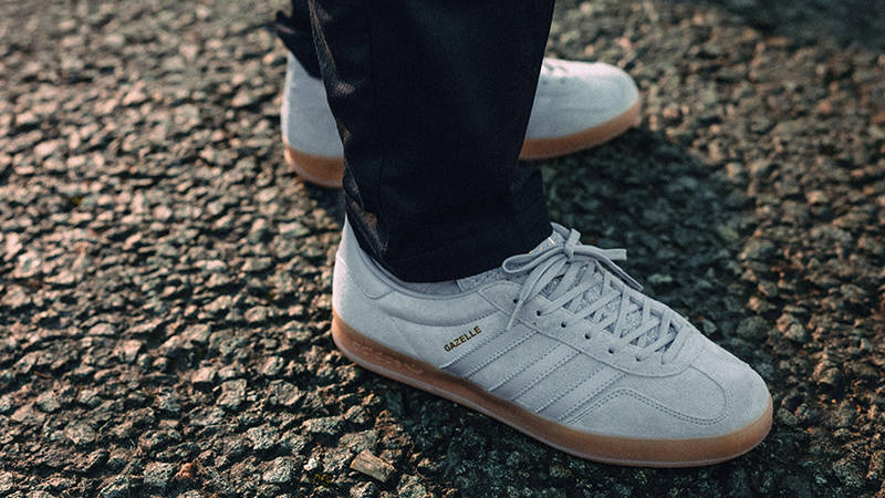 adidas Gazelle Indoor Grey on foot