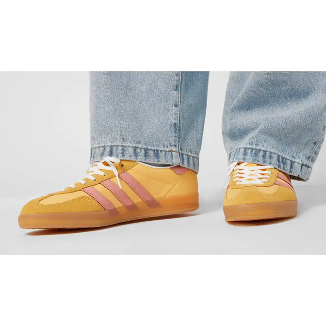 adidas Gazelle Indoor Semi Spark Clay on foot