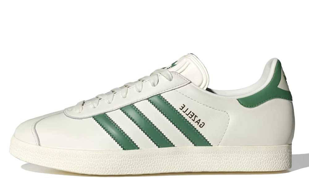adidas Gazelle White Preloved Green