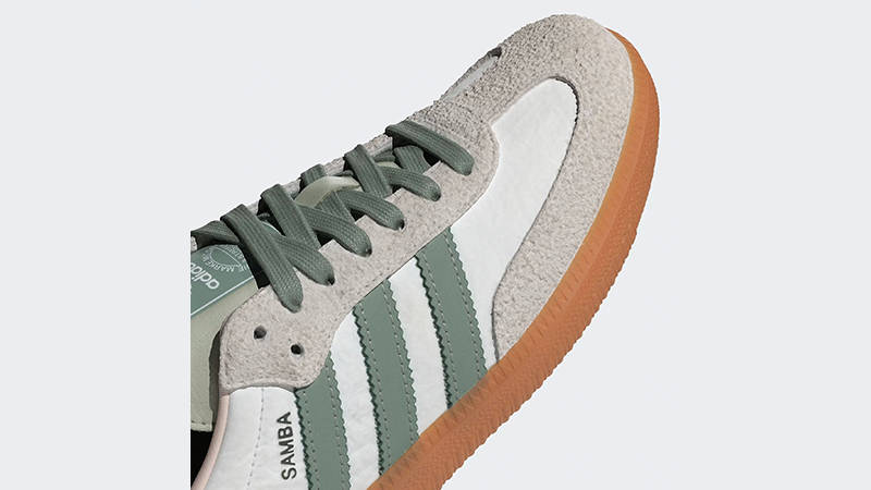 adidas Samba OG White Silver Green ID0492 The Sole Supplier