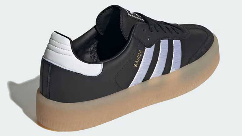 adidas Sambae Black White Gum Back