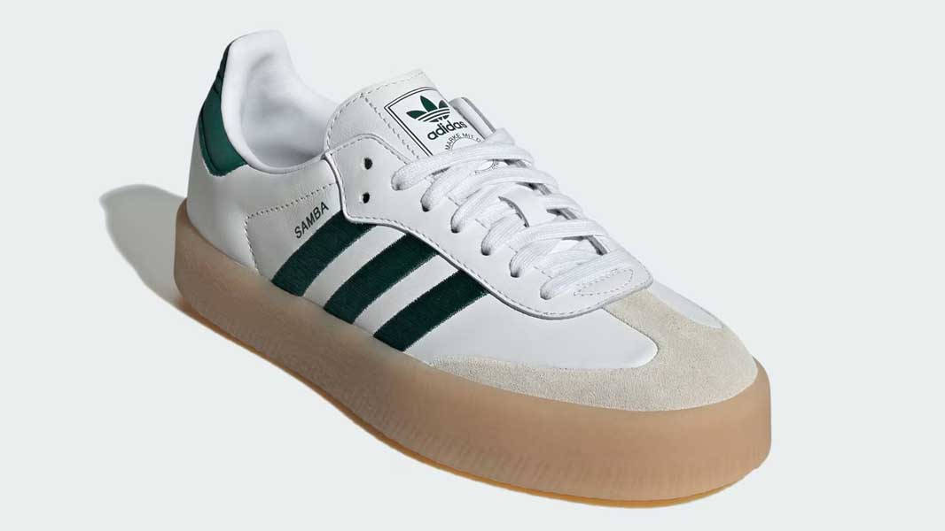 adidas Sambae White Green Front