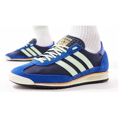 adidas SL 72 RS Blue White on foot side