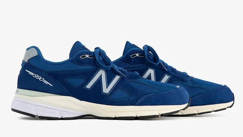 Aimé Leon Dore x New Balance 990v4 Made in USA Navy Side