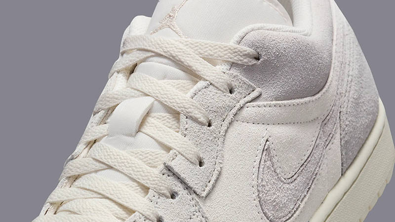 Air Jordan 1 Low Craft Cream Grey FQ3055-100 Detail 2