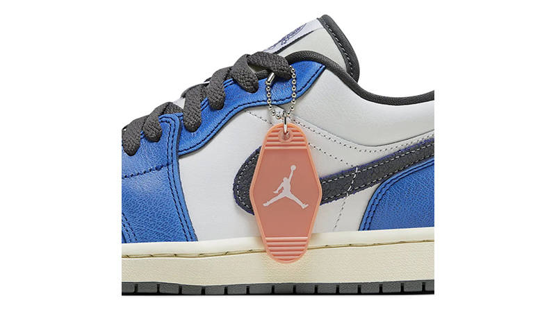 Air Jordan 1 Low Flight White Royal Blue side