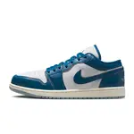 Check out the official images of the Air Jordan 1 David Letterman Low Industrial Blue FN5214-141
