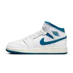 Check out the official images of the Air Jordan 1 David Letterman Mid GS Industrial Blue FN7432-141