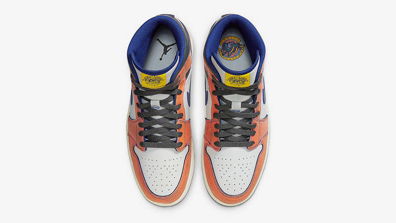 Air Jordan 1 Mid SE Flight Vintage Orange FV3619-106 Top