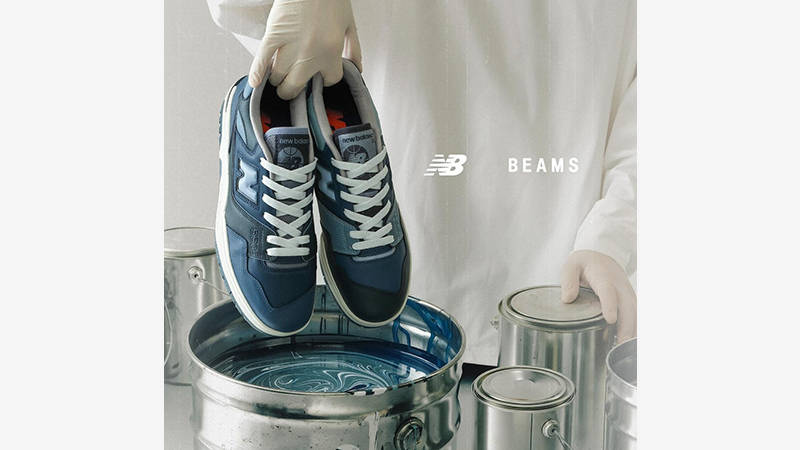 BEAMS x New Balance 550 Indigo lifestyle