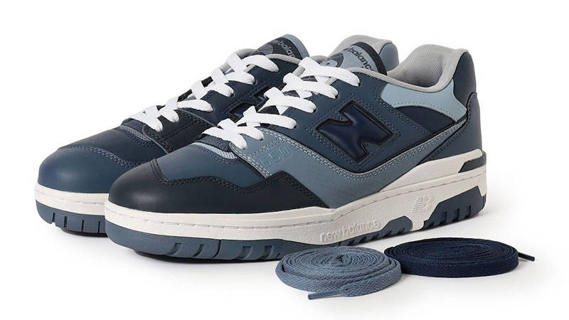 BEAMS x New Balance 550 Indigo with laces