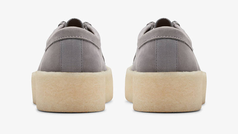 Clarks Wallabee Cup Nubuck Steel Grey 26175660 Back