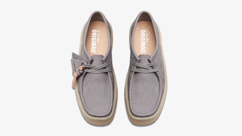 Clarks Wallabee Cup Nubuck Steel Grey 26175660 Top
