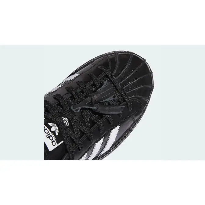 adidas versus nike financials black sneakers shoes Core Black White toe