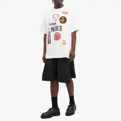 Comme des Garçons Black x Nike Oversized Multi Logo Print T-Shirt White full