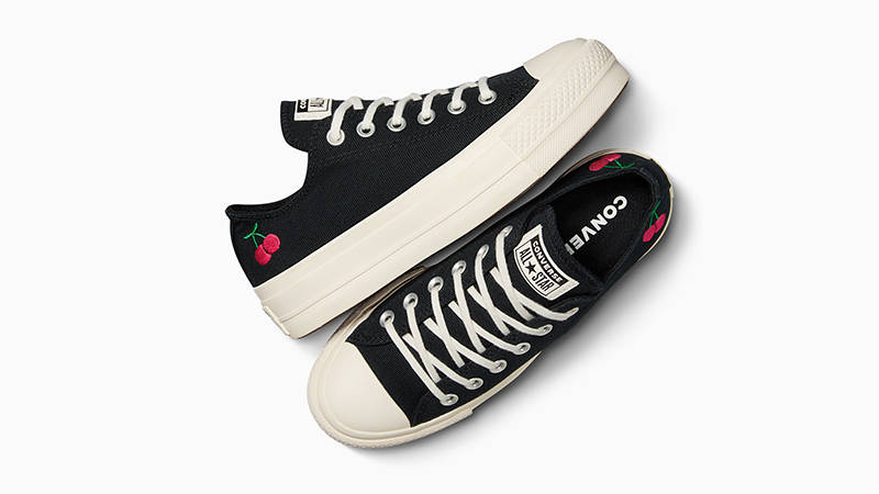 Converse Chuck Taylor Lift Platform Low Cherries Black A08862C Top