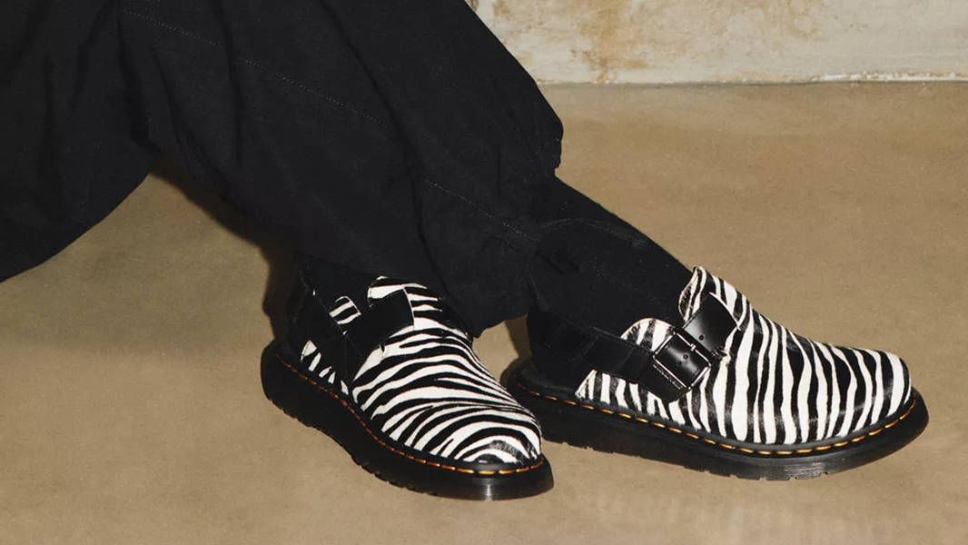 Dr. Martens Jorge 2 Zebra Print Mules Black White | Where To Buy