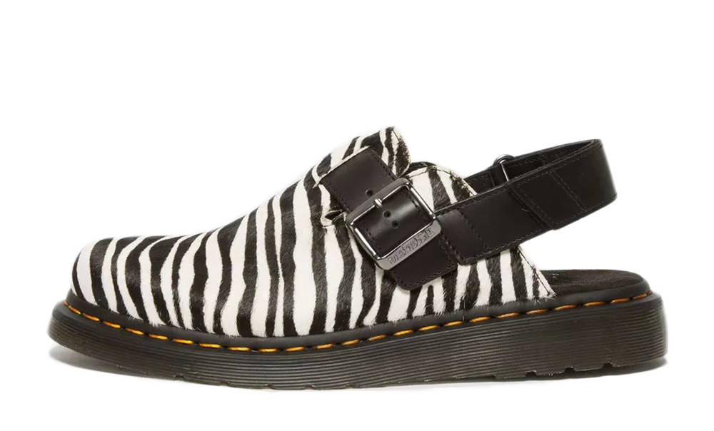 Dr. Martens Jorge 2 Zebra Print Mules Black White | Where To Buy