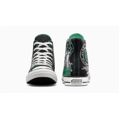 Dungeons & Dragons x Converse All Star Hi 50th Anniversary Black Green A09885C Front