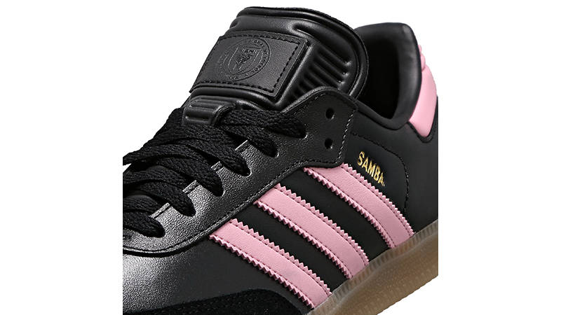 Inter Miami CF x adidas Samba Indoor Boots Black Pink side