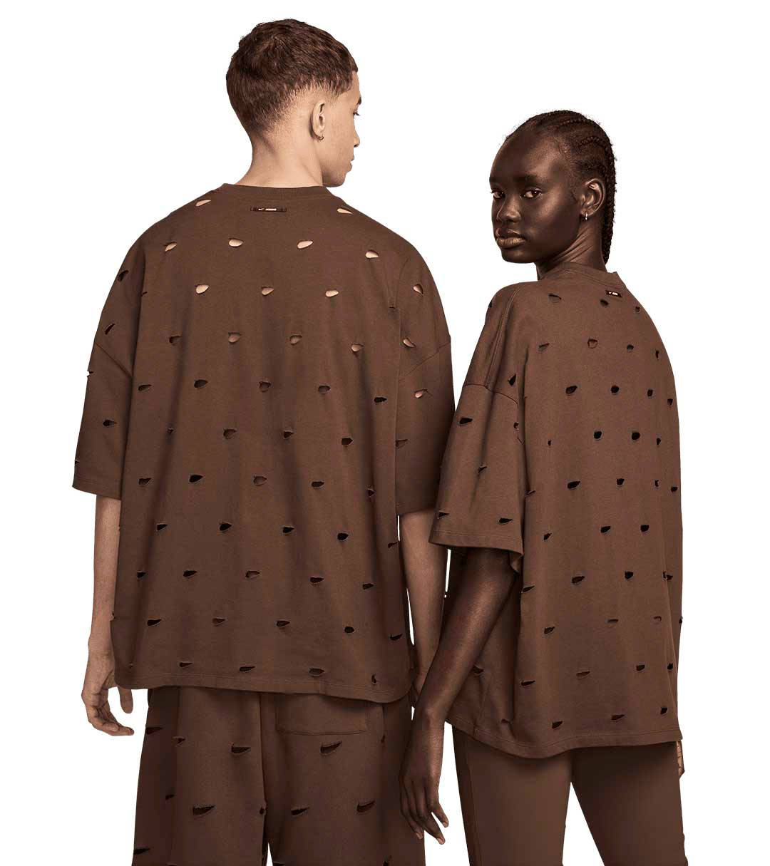 Jacquemus x Nike T-Shirt Brown Back 1