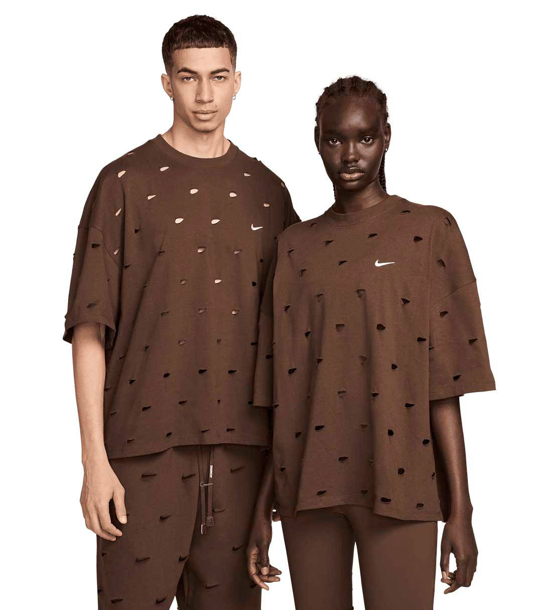 Jacquemus x Nike T-Shirt Brown Front