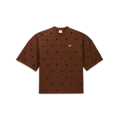 Black Cotton Logomania T-shirt Brown