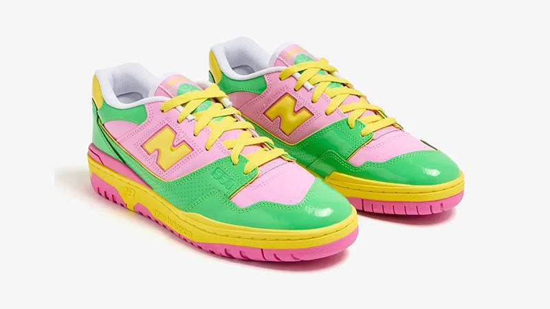New Balance 550 Y2K Patent Leather Green front