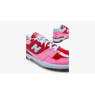 New Balance 550 Y2K Patent Leather Pink side