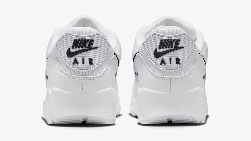 Nike Air Max 90 Outline Swoosh White Black HF3835-100 Back