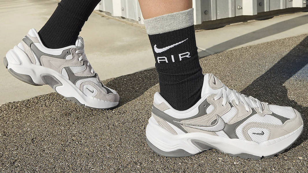 Nike AL8 White Smoke Grey FJ3794-101 on feet 2